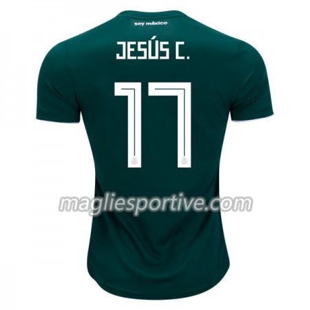 Completo Calcio Messico Jesus C. 17 Divisa Prima Mondiali 2018